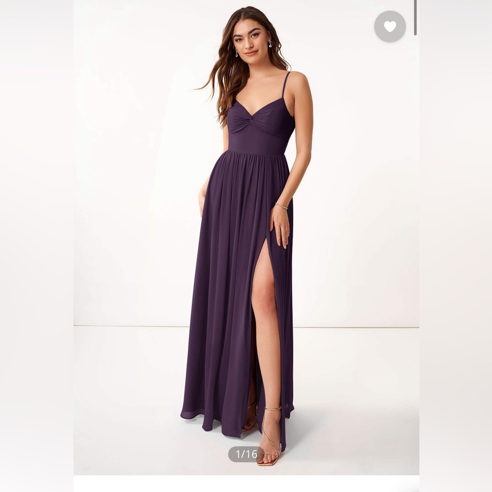 Azazie Zeya Dress in Plum
